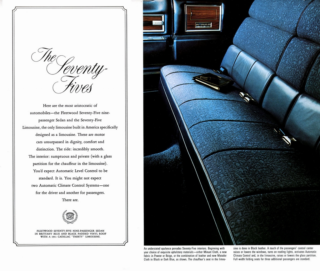 1972 Cadillac Prestige Brochure Page 3